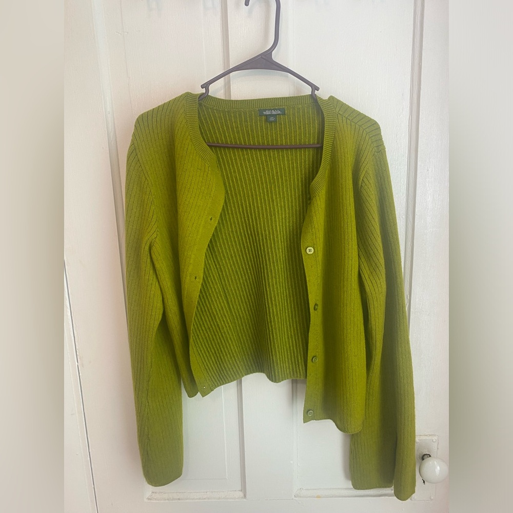 Green cardigan, XXL, Wild Fable, worn once